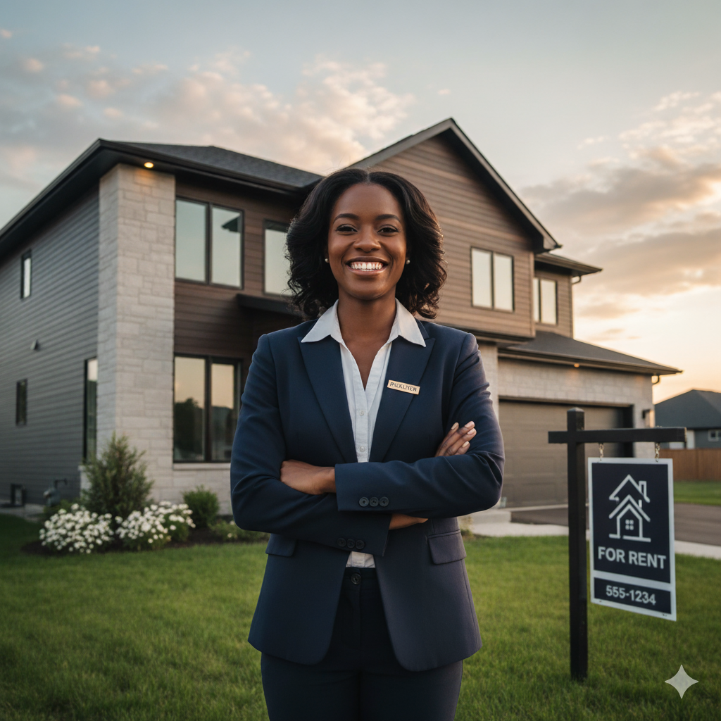 Happy Real Estate Agent
